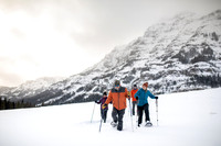 Snowshoeing in Yellowstone National Park near Cooke City