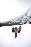 Snowshoeing in Yellowstone National Park near Cooke City