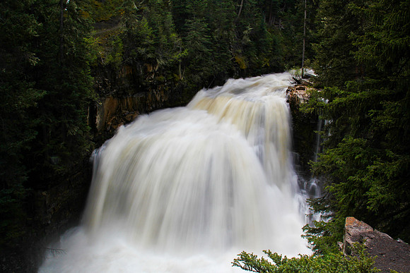 Ousel Falls in Big Sky at peak runoff