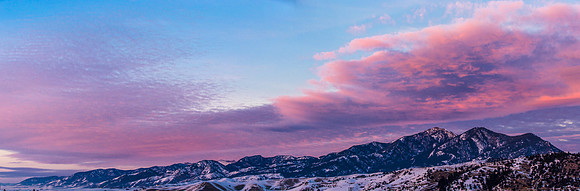 Sunset over the Bridgers Take 2
