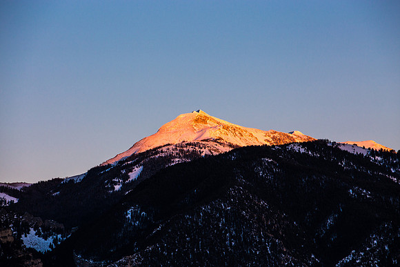 Alpen Glow near Ennis, MT