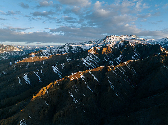 Shoshone National Forest near east entrance to Yellowstone
