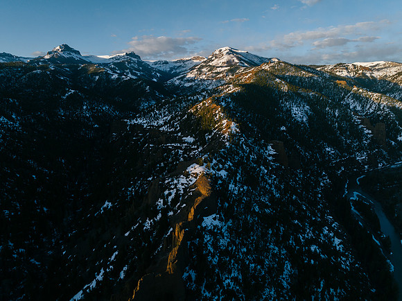 Shoshone National Forest near east entrance to Yellowstone