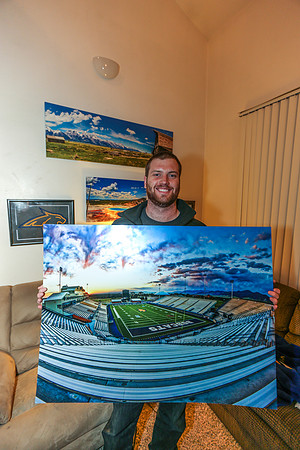 Steven Foster with his 30x40" metallic print