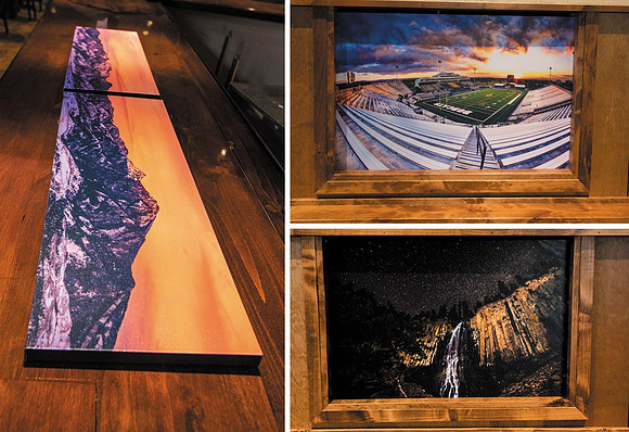 3 of the canvases done for Bridger Brewing. Two 20x30" and then Two 10x30" canvases done of the Bridger Range