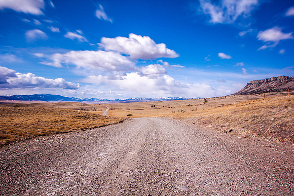 Montana Backroad near Springdale, MT