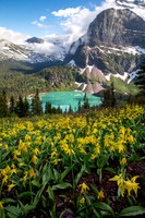 Grinnell Glacier Trail in the early spring