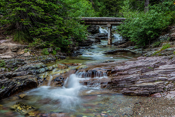 Creek in Glacier National Park on the Iceberg Lake Trail
