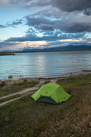 Camping on Bynum Reservoir
