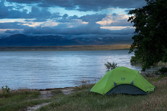 Camping on Bynum Reservoir