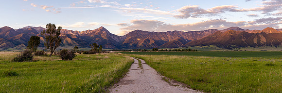 Bridger Mountain Panorama in the Spring