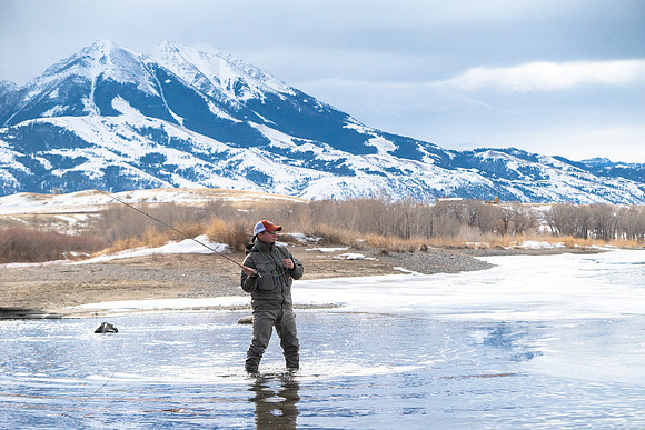 Fishing in Paradise Valley on the Yellowstone River