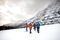 Snowshoeing in Yellowstone National Park near Cooke City