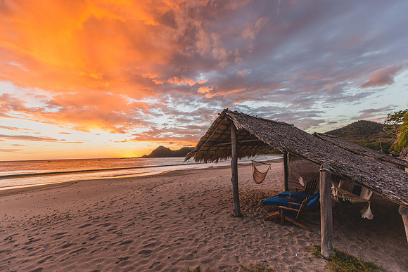 Sunset at Morgan's Rock Beach, Nicaragua