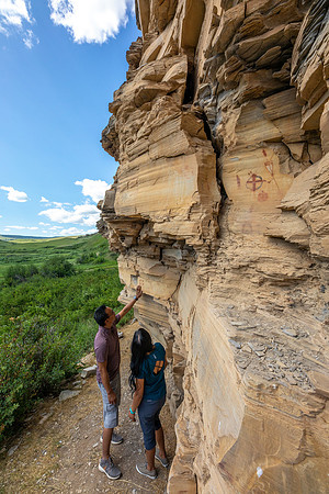Bear Gulch Pictographs, Lewistown, Montana