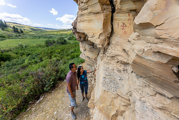 Bear Gulch Pictographs, Lewistown, Montana