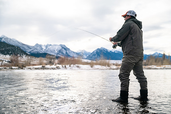 Fishing in Paradise Valley on the Yellowstone River