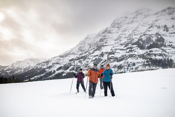 Snowshoeing in Yellowstone National Park near Cooke City