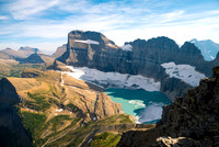 View of Grinnell Glacier from the summit of Mount Grinnell