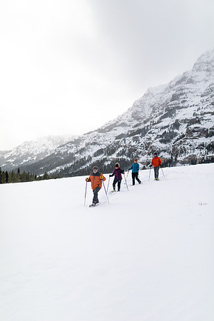 Snowshoeing in Yellowstone National Park near Cooke City