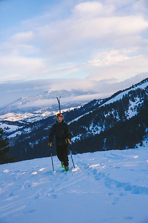 Backcountry skiing Bozeman