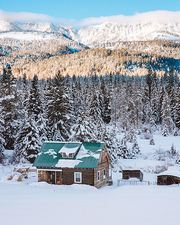 Cabin in the Bridger Mountains