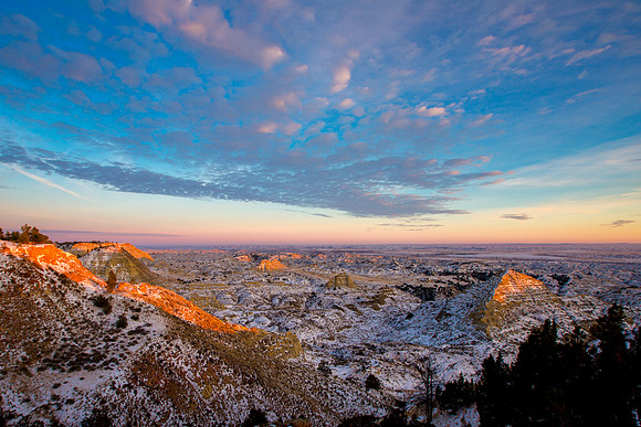 Terry Badlands sunset