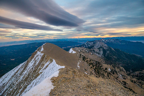 Sacajawea Peak Sunset
