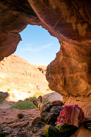 Cave in Petra