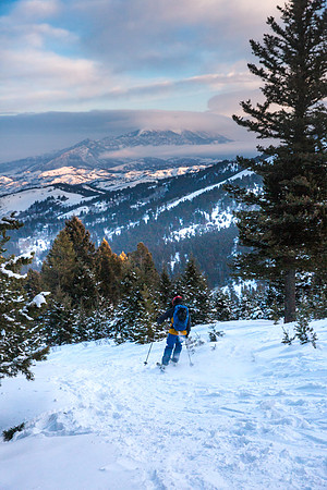 Backcountry skiing Bozeman