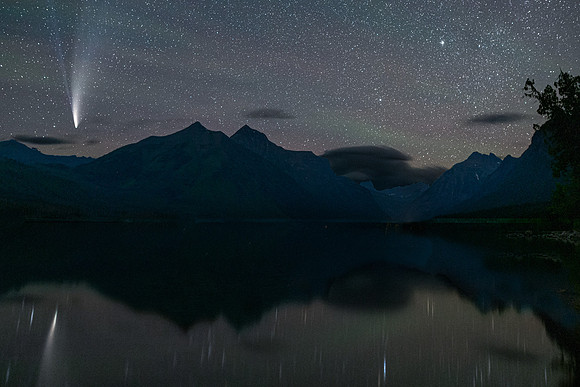 Comet NEOWISE Glacier National Park
