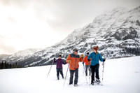 Snowshoeing in Yellowstone National Park near Cooke City