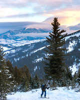 Backcountry skiing Bozeman