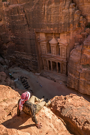 Above the Treasury in Petra