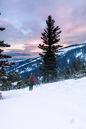 Backcountry skiing Bozeman